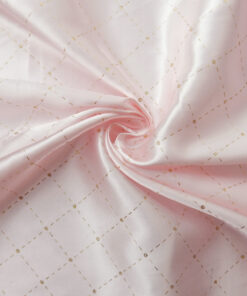 Pink-Gold Metallic Satin Fabric