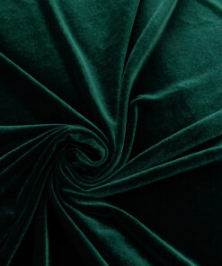 Alternative view of Hunter Green Stretch Spandex Velvet Fabric