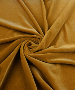 Alternative view of 24K Gold Stretch Spandex Velvet Fabric