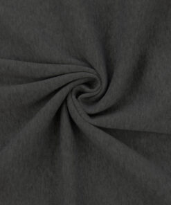 Heather Smoke Gray Sweatshirt Fleece Fabric