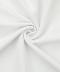 Solid White Sweatshirt Fleece Fabric