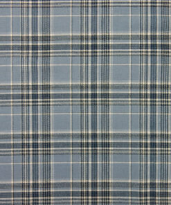 Flannel Yarn Dyed Plaid Fabric Axel Dusty Blue flat