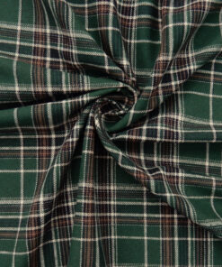Flannel Yarn Dyed Plaid Fabric Roger Green swirled