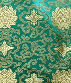 Emerald Lattice 60" Soft Shine Chinese Brocade Fabric