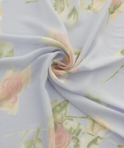 Pastel Floral Georgette Print Fabric 2026