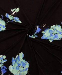 Alternative view of Black Modern Stretch ITY Print Fabric 1026